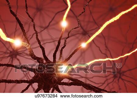 Neural network, artwork View Large Illustration Stock Illustration - Neural network, artwork. Fotosearch