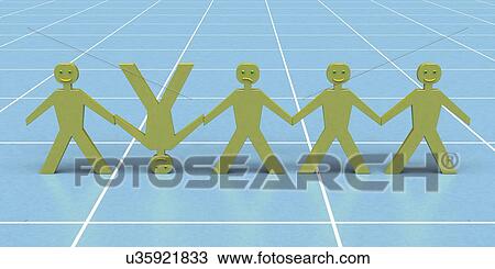 Odd one out, conceptual artwork View Large Illustration Drawing - Odd one out, conceptual artwork. Fotosearch