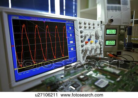 Clip Art - Oscilloscope. Fotosearch