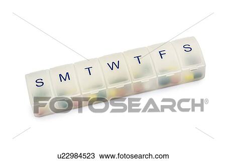 Pill box View Large Illustration Drawing - Pill box. Fotosearch