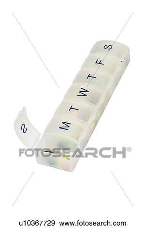 Stock Illustration - Pill box. Fotosearch