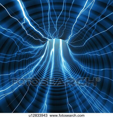 Power cable, conceptual artwork View Large Illustration Drawing - Power cable, conceptual artwork. Fotosearch