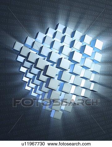 Clipart - Quantum computing, conceptual artwork. Fotosearch