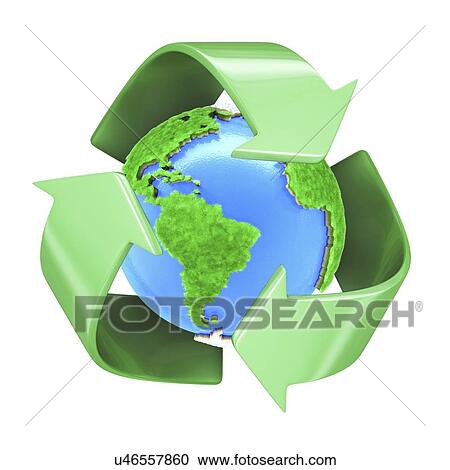 Recycling, conceptual artwork View Large Illustration Clipart - Recycling, conceptual artwork. Fotosearch