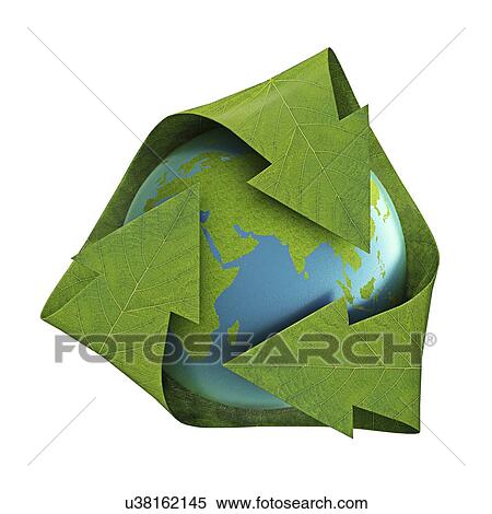 Recycling, conceptual artwork View Large Illustration Stock Illustration - Recycling, conceptual artwork. Fotosearch