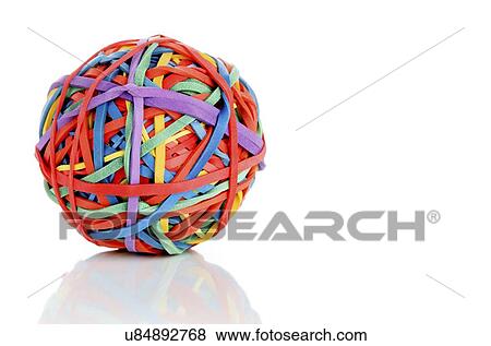Rubber band ball View Large Illustration Stock Illustration - Rubber band ball. Fotosearch