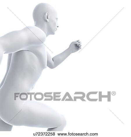 Stock Illustration - Runner, artwork. Fotosearch