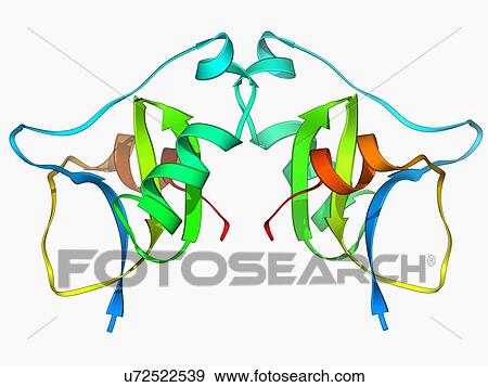 Stock Illustration - Scorpion toxin molecule. Fotosearch