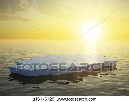 Sea ice, artwork View Large Illustration Clipart - Sea ice, artwork. Fotosearch