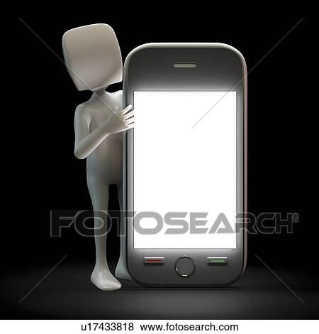 Smartphone, artwork View Large Illustration Stock Illustration - Smartphone, artwork. Fotosearch