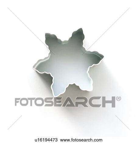 Snowflake cookie cutter View Large Illustration Drawing - Snowflake cookie cutter. Fotosearch