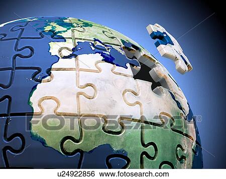 Stock Illustration - Solution to global issues, artwork. Fotosearch
