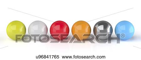 Spheres, artwork View Large Illustration Stock Illustration - Spheres, artwork. Fotosearch