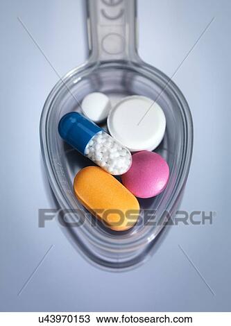Drawing - Spoonful of medicine. Fotosearch