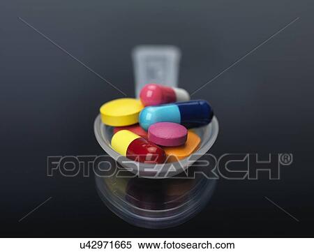 Stock Illustration - Spoonful of medicine. Fotosearch