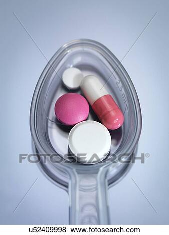 Stock Illustration - Spoonful of medicine. Fotosearch