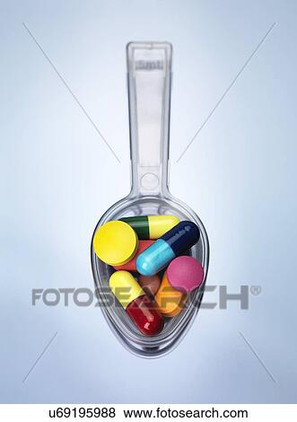 Spoonful of medicine View Large Illustration Stock Illustration - Spoonful of medicine. Fotosearch