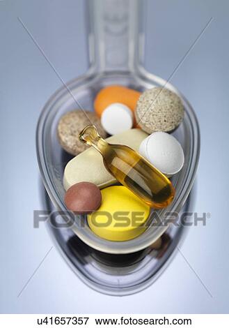 Spoonful of supplements View Large Illustration Stock Illustration - Spoonful of supplements. Fotosearch