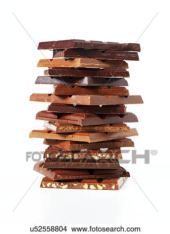 Stock Illustration - Stack of chocolate. Fotosearch