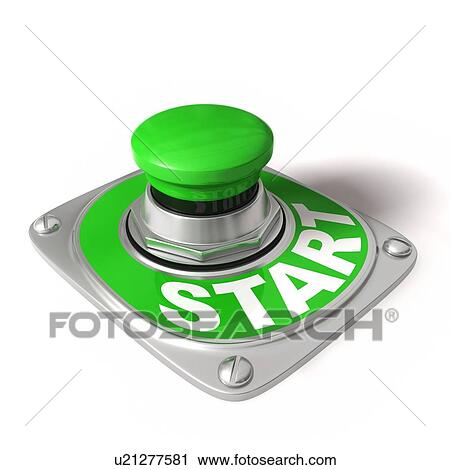 Start button, artwork View Large Illustration Clip Art - Start button, artwork. Fotosearch