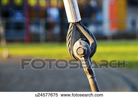 Steel rope anchor View Large Illustration Stock Illustration - Steel rope anchor. Fotosearch