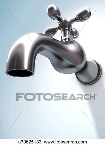 Drawing - Tap, artwork. Fotosearch