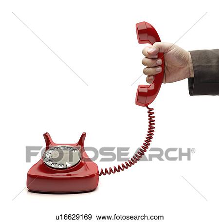 Stock Illustration - Telephone call. Fotosearch