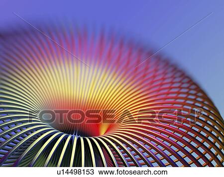 Torus, artwork View Large Illustration Drawing - Torus, artwork. Fotosearch