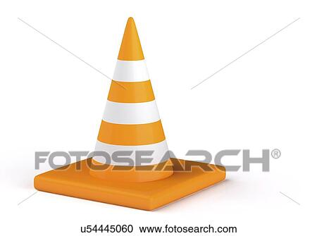 Traffic cone, artwork View Large Illustration Clipart - Traffic cone, artwork. Fotosearch