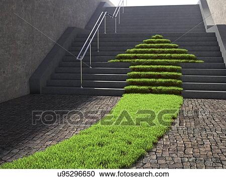 Clipart - Urban ecology, conceptual artwork. Fotosearch