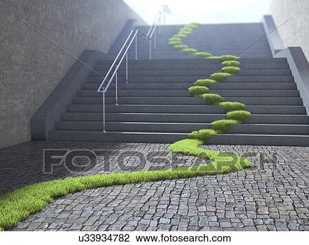 Drawing - Urban ecology, conceptual artwork. Fotosearch