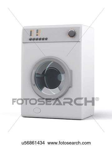 Stock Illustration - Washing machine, artwork. Fotosearch