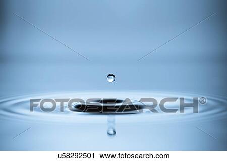 Clip Art - Water drop impact. Fotosearch