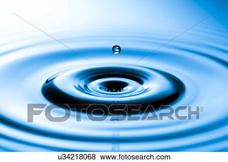 Stock Illustration - Water drop impact. Fotosearch