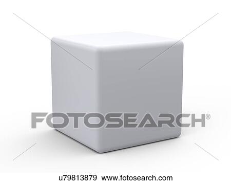 White cube, artwork View Large Illustration Stock Illustration - White cube, artwork. Fotosearch