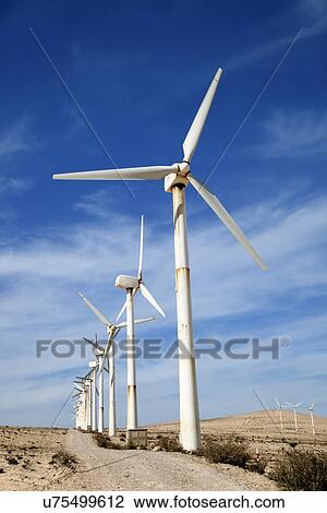 Wind turbines View Large Illustration Drawing - Wind turbines. Fotosearch
