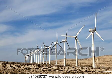 Wind turbines View Large Illustration Stock Illustration - Wind turbines. Fotosearch