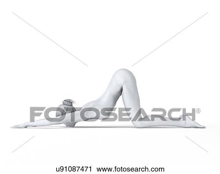 Yoga, artwork View Large Illustration Clip Art - Yoga, artwork. Fotosearch