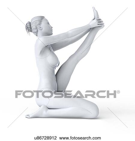 Yoga, artwork View Large Illustration Drawing - Yoga, artwork. Fotosearch