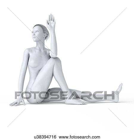 Stock Illustration - Yoga, artwork. Fotosearch