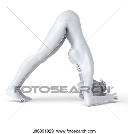 Stock Illustration - Yoga, artwork. Fotosearch