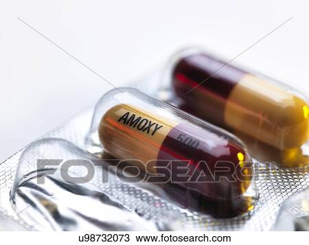 Amoxicillin antibiotic drug capsules View Large Illustration Drawing - Amoxicillin antibiotic drug capsules. Fotosearch