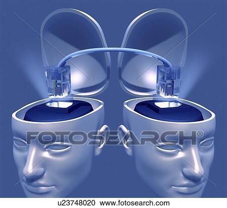 Clipart - Artificial intelligence, conceptual image. Fotosearch