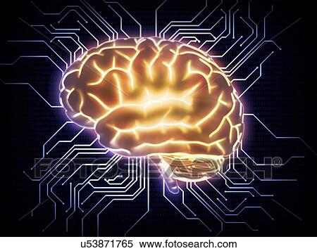 Stock Illustration - Artificial intelligence, conceptual image. Fotosearch
