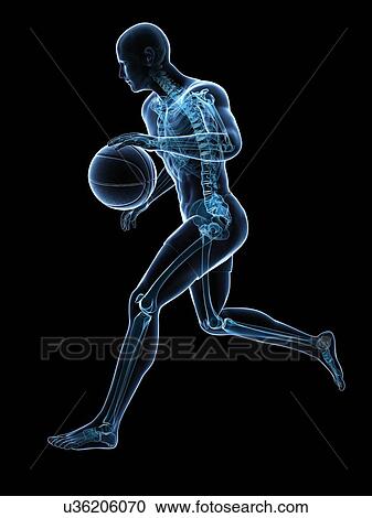 Basketball player, artwork View Large Illustration Clipart - Basketball player, artwork. Fotosearch