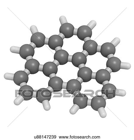 Benzoperylene molecular model View Large Illustration Stock Illustration - Benzoperylene molecular model. Fotosearch