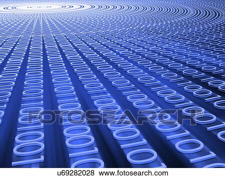 Binary explosion, conceptual artwork View Large Illustration Stock Illustration - Binary explosion, conceptual artwork. Fotosearch