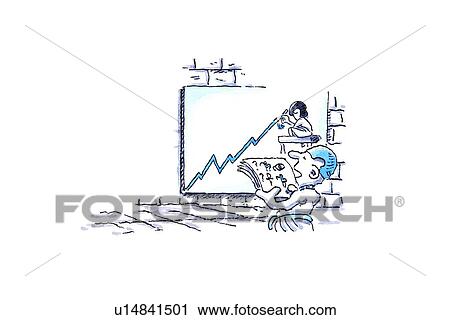 Clip Art - Business projections, conceptual artwork. Fotosearch
