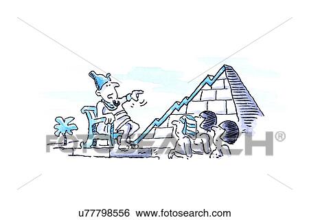 Stock Illustration - Business projections, conceptual artwork. Fotosearch