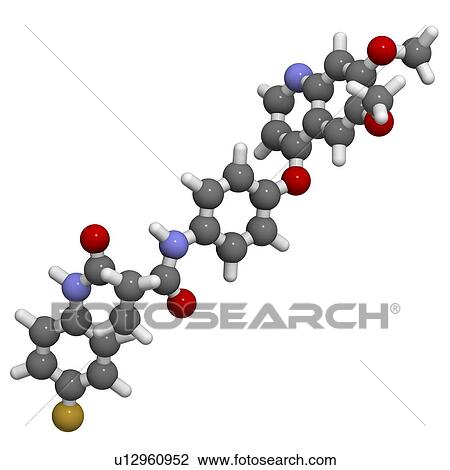 Cabozantinib cancer drug View Large Illustration Drawing - Cabozantinib cancer drug. Fotosearch